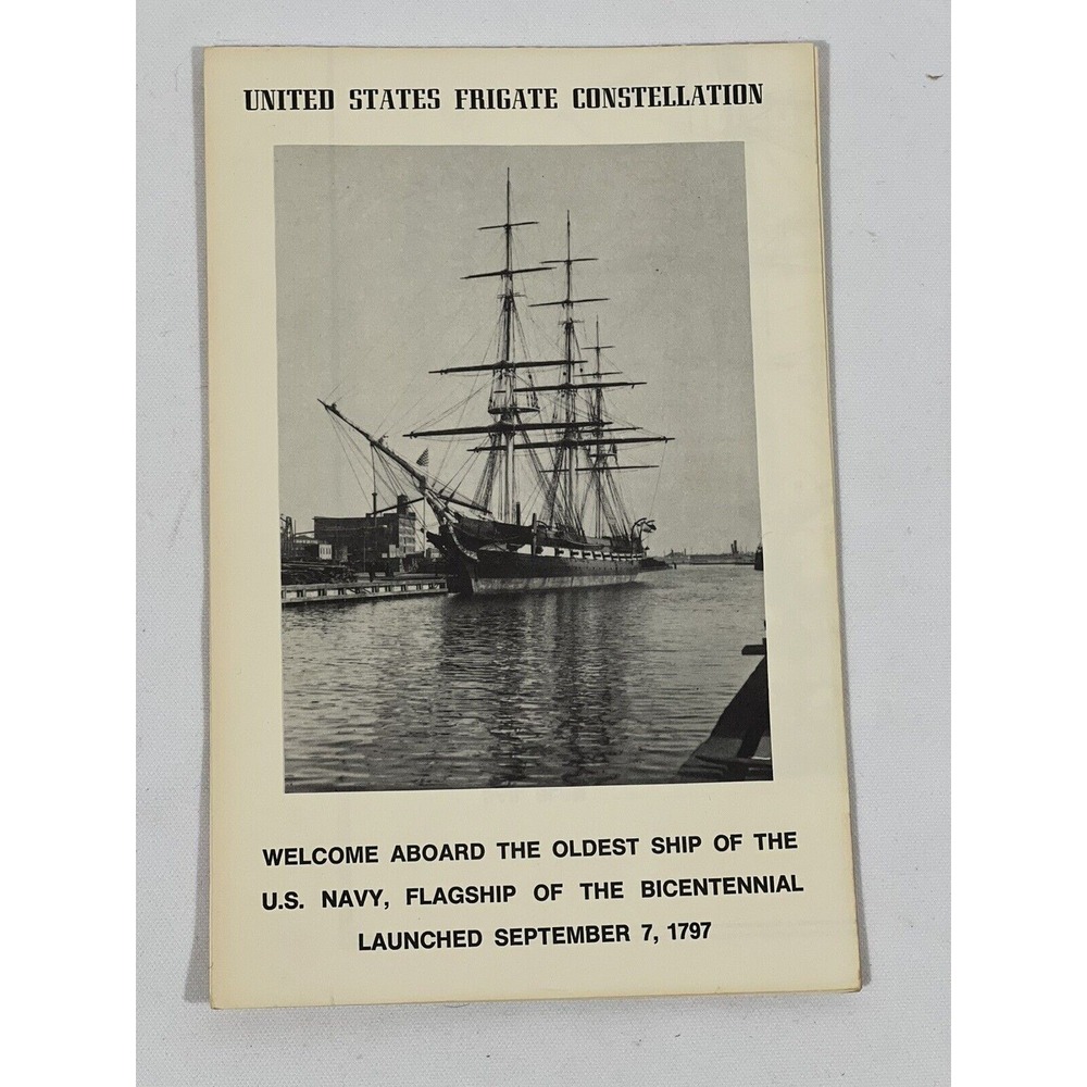 US Frigate Constellation 1997 Bicentennial Welcome Aboard Nautical Memorabilia